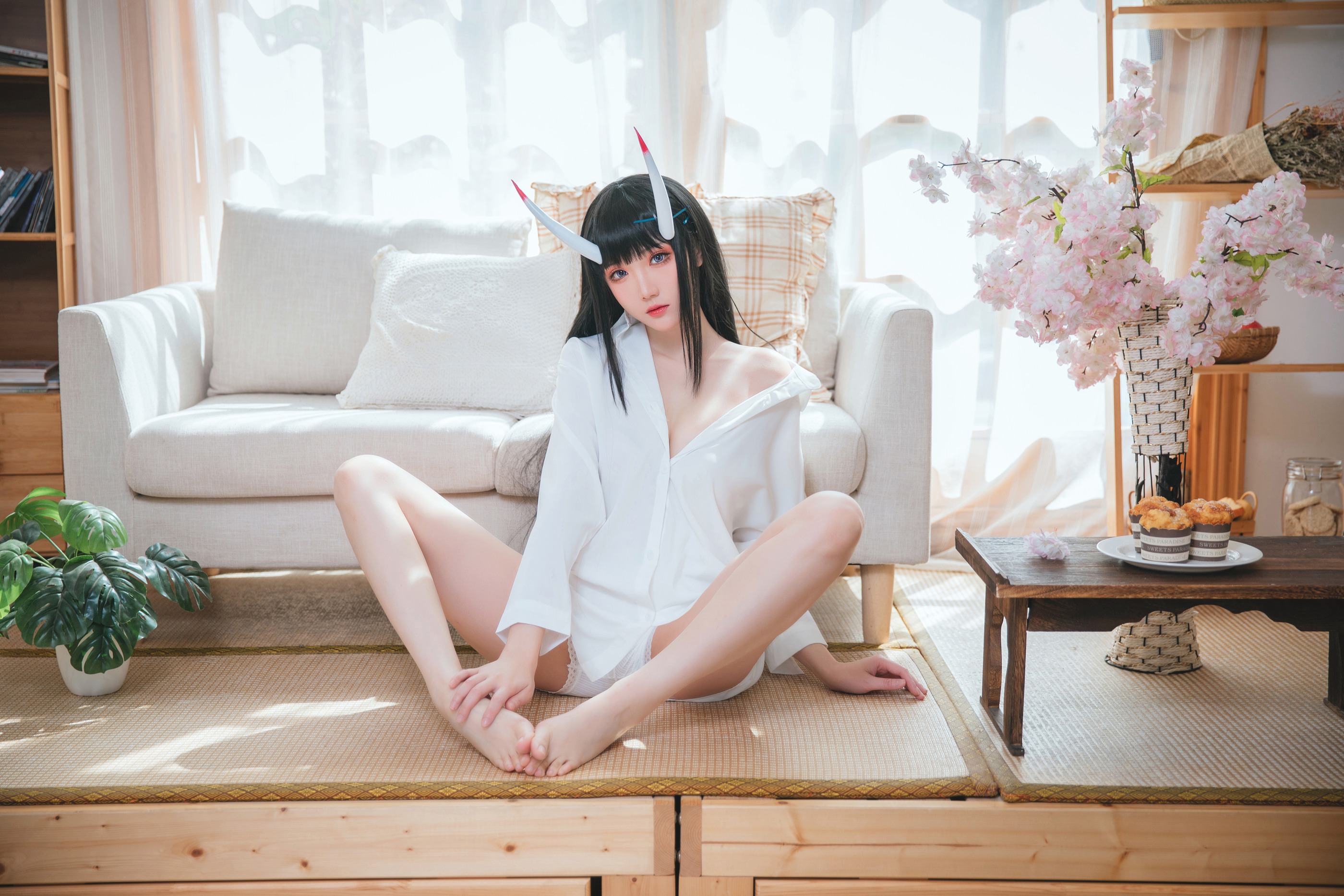 图片[1]-瓜希酱 – NO.046 能代衬衣 [23P]-XikXak